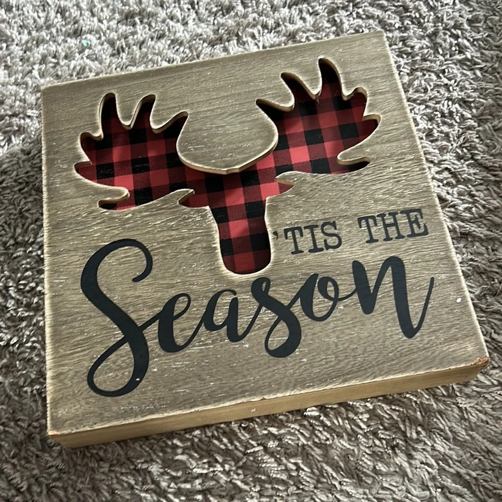 Tis the season box decoration holiday Christmas‎ country